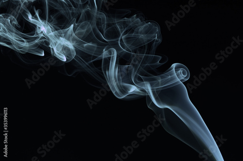 smoke on black background