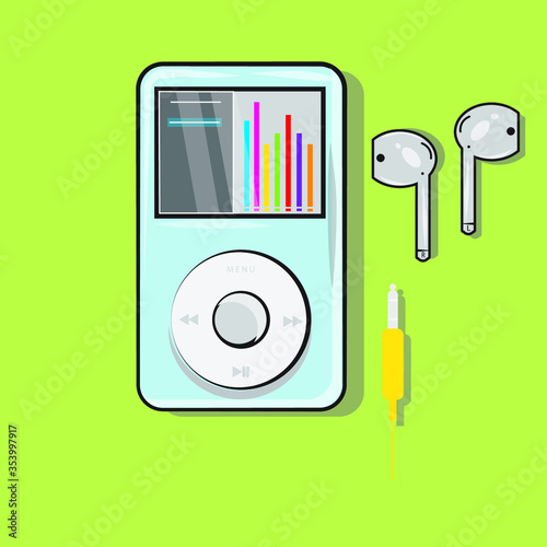 mp3 player with headphones