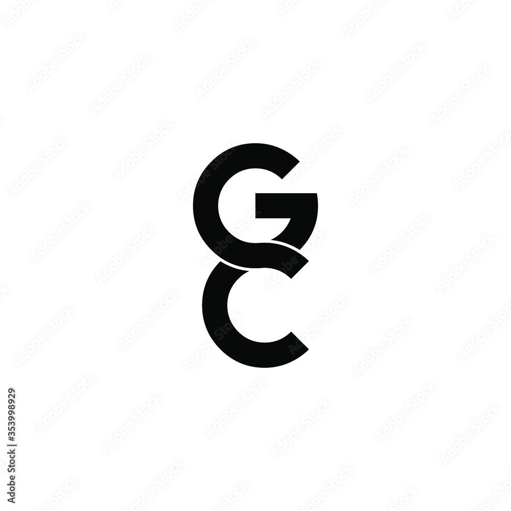gc letter original monogram logo design gc letter original monogram logo design