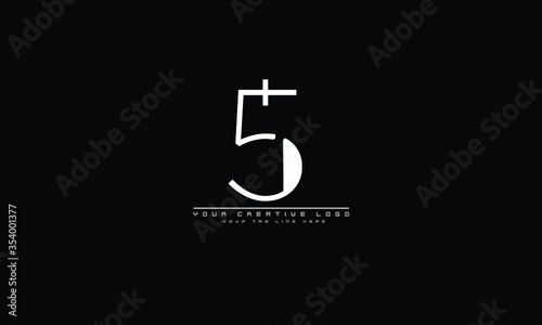 5 abstract vector logo monogram template