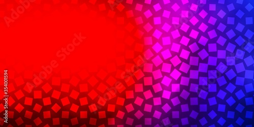 Light Blue, Red vector background with rectangles. Colorful illustration with gradient rectangles and squares. Pattern for commercials, ads.