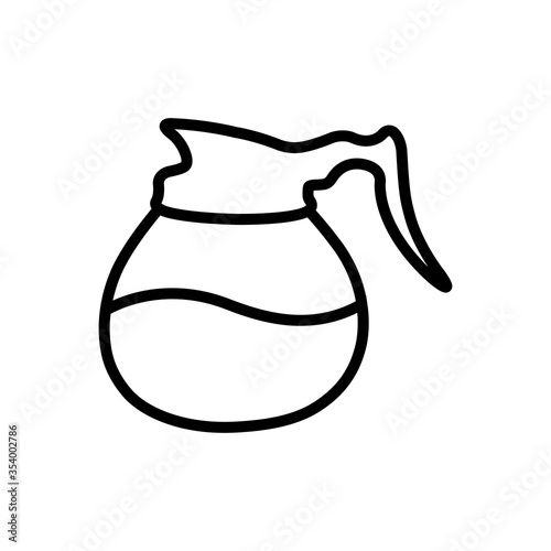 coffee - drink - pot icon vector design template