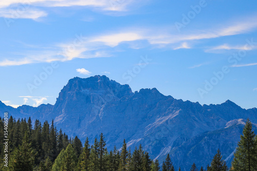 Dolomites landscape. Italian alps. Summer time, nature.