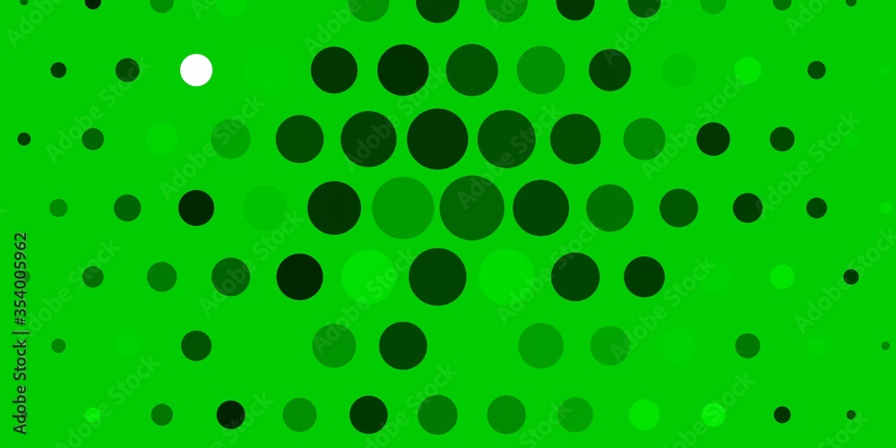 Light Green vector template with circles. Modern abstract illustration with colorful circle shapes. Pattern for websites.