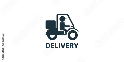 illustration of delivery icon logo