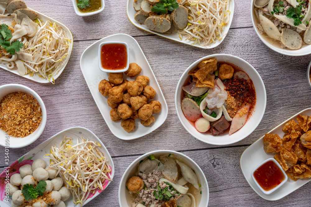 Thai Food - Meat, Fish Balls Thai Food - Meat, Fish Balls