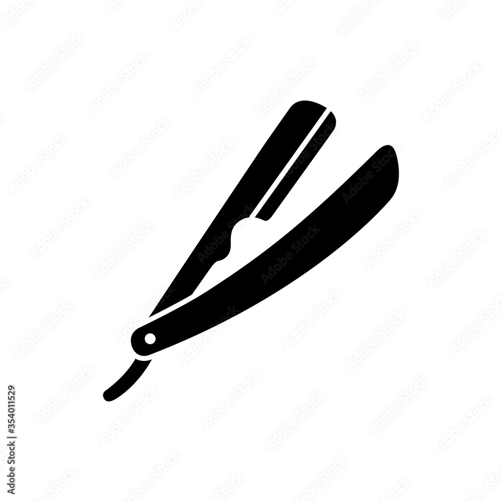 barber - razor icon vector design template barber - razor icon vector design template