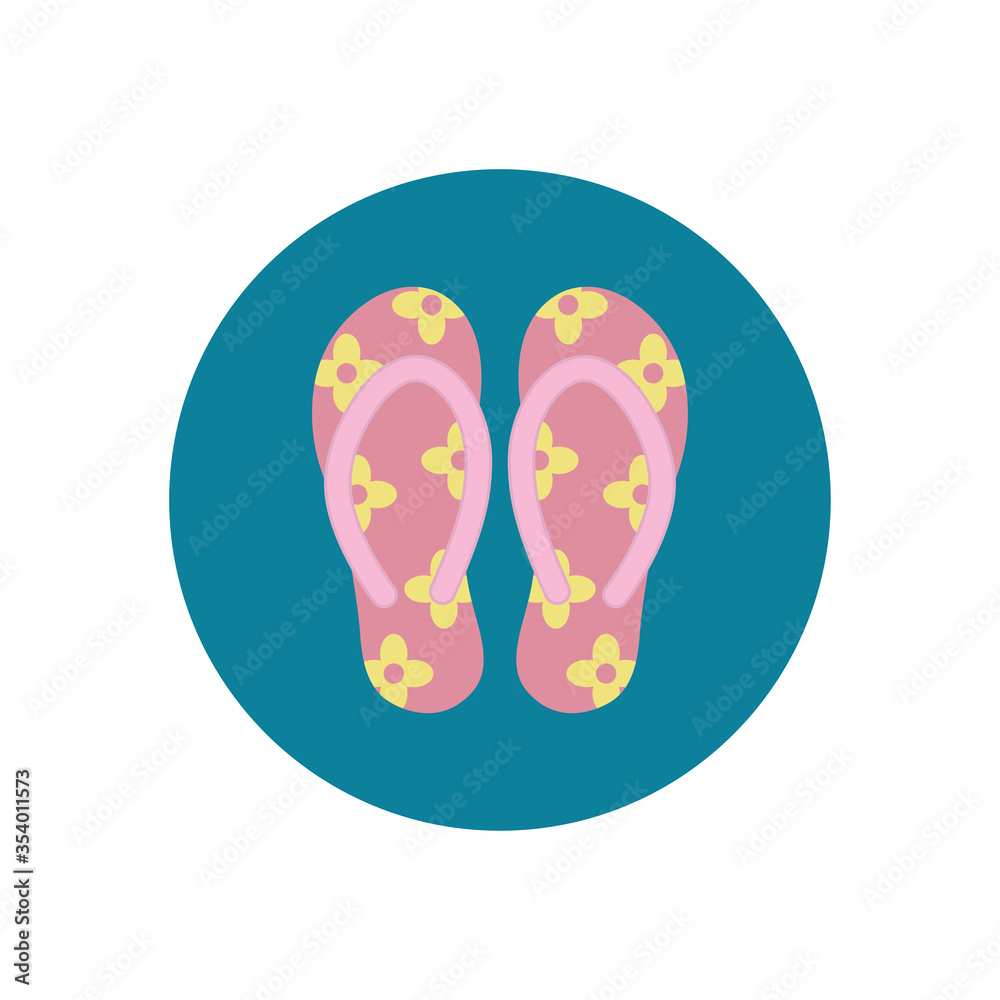 sandals icon vector design template sandals icon vector design template
