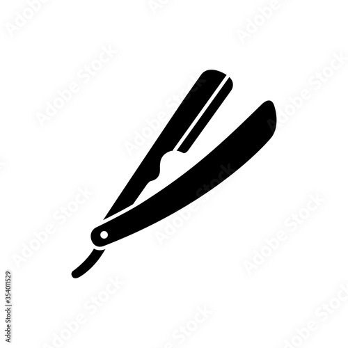 barber - razor icon vector design template