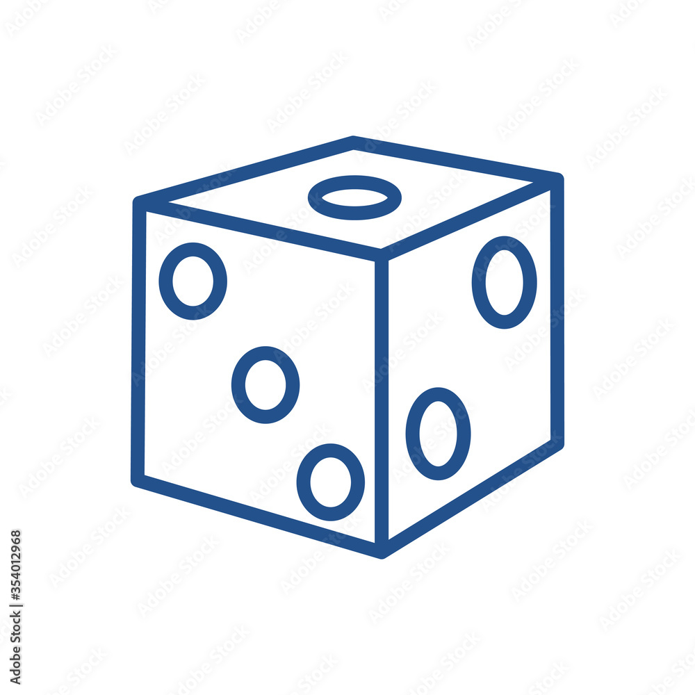 dice icon design,flat style trendy collection