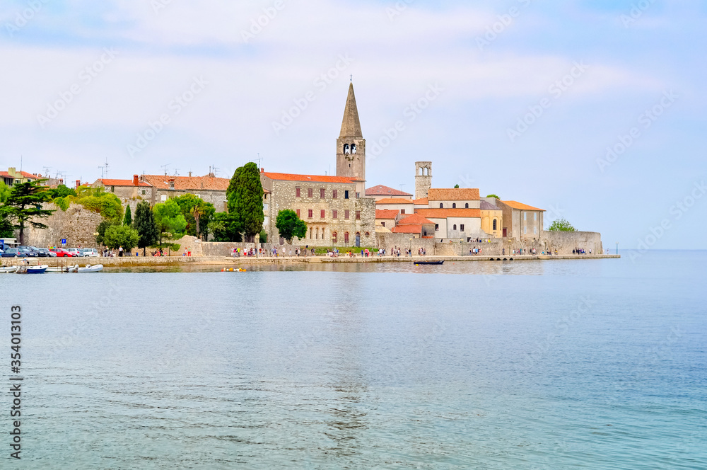 View of the old town of Rovinj Croatia.