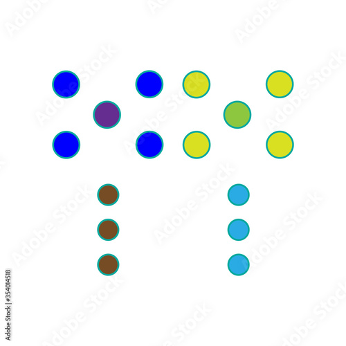 dragonfly domino vector illustration design