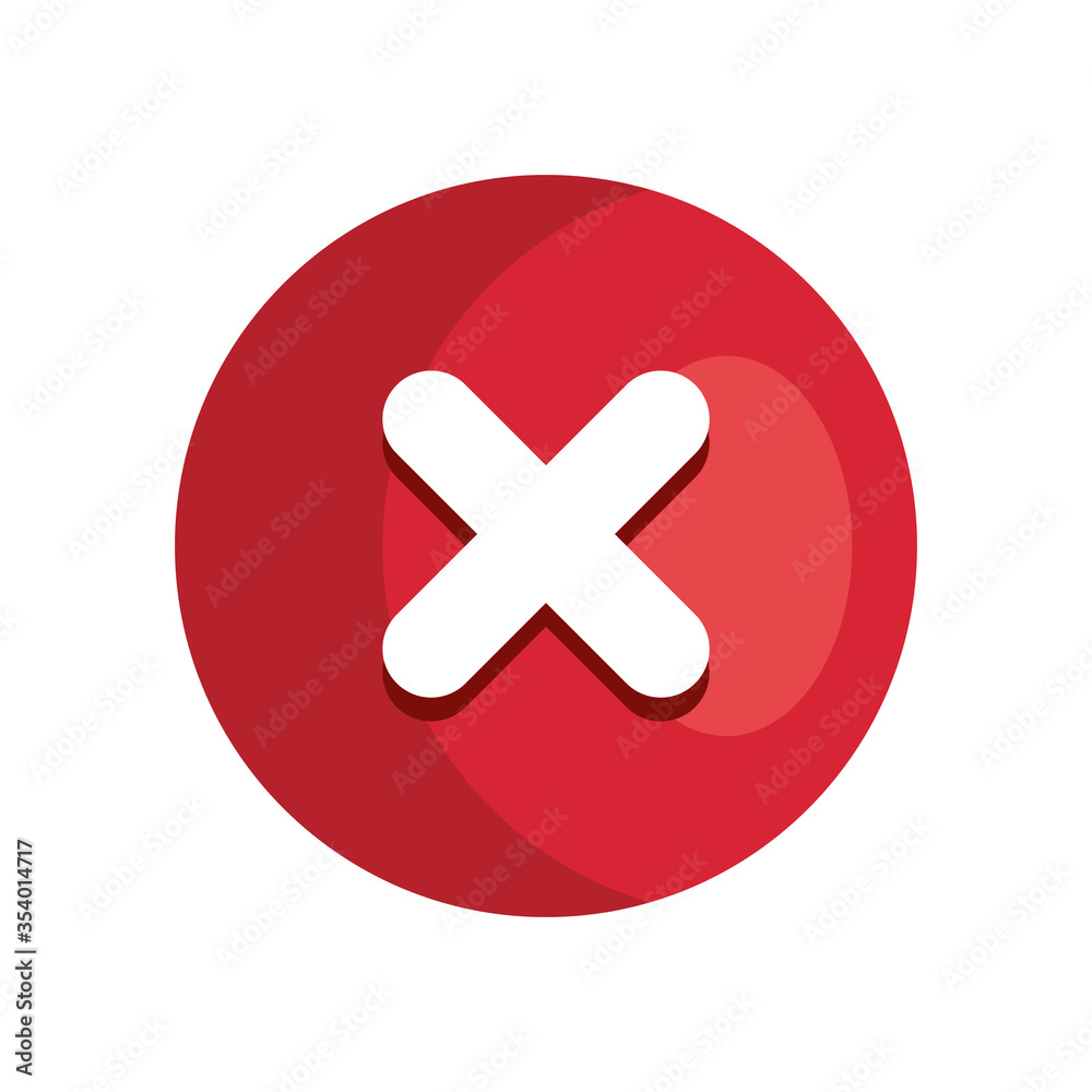 delete icon, no sign, cancel, wrong and reject vector illustration design delete icon, no sign, cancel, wrong and reject vector illustration design