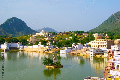 holy lake in pushkar rajasthan india
