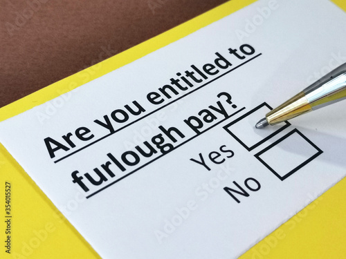 One person is answering question about furlough pay.