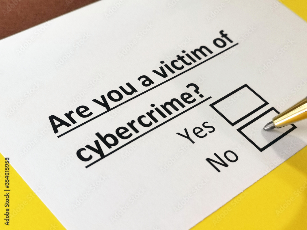 One person is answering question about cybercrime. One person is answering question about cybercrime.