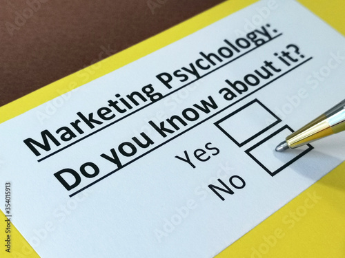 One person is answering question about marketing psychology.