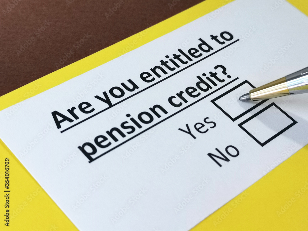 One person is answering question about pension credit. One person is answering question about pension credit.
