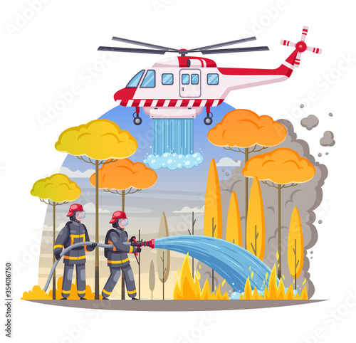 Fire Fighting Helicopter Composition