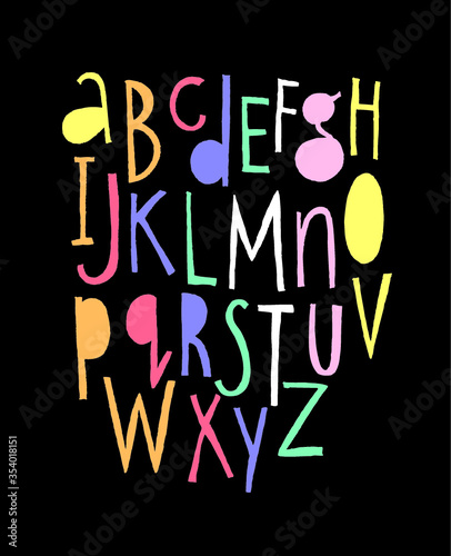 freehand typography design vector
