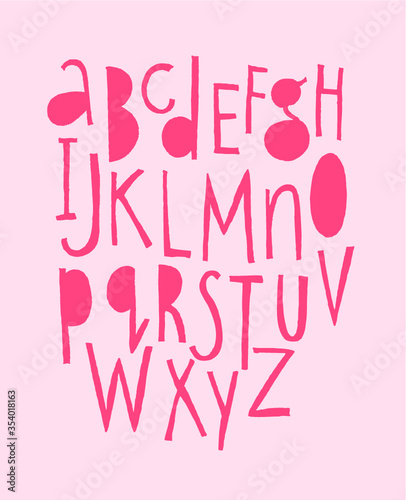 freehand typography design vector