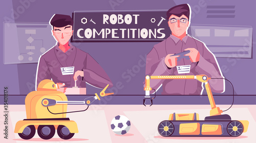 Robot Competitions Flat Composition