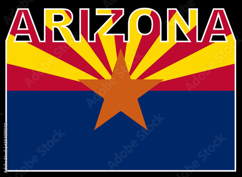 Arizona Text Flag