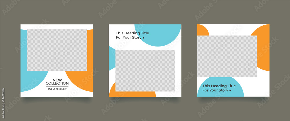 Fototapeta premium Unique Editable modern Social Media banner Template. Promotional web banner for social media. Elegant sale and discount promo. Fashion and lifestyle blog templates, web banners