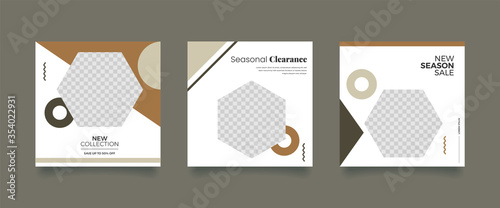 Unique Editable modern Social Media banner Template. Promotional web banner for social media. Elegant sale and discount promo. Fashion and lifestyle blog templates, web banners