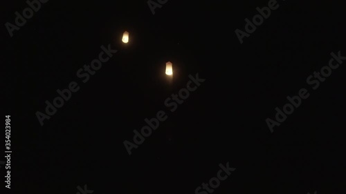 Wallpaper Mural Low angle view of sky lanterns flying against sky at night - Luang Phabang, Laos Torontodigital.ca