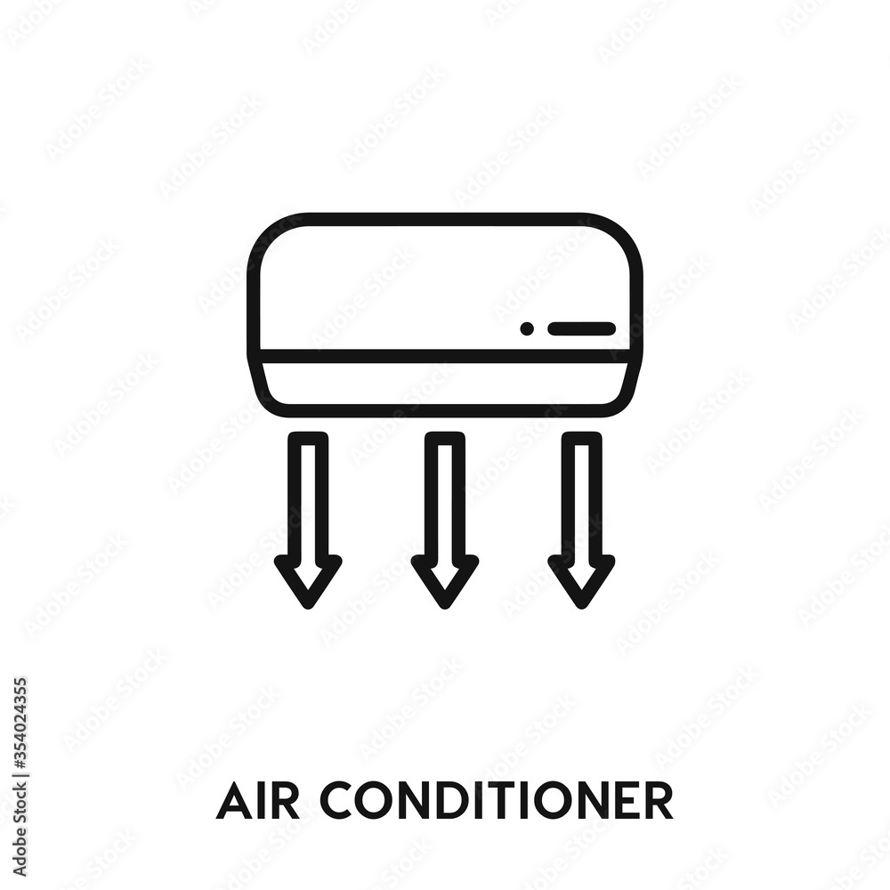air conditioner icon vector. air conditioner sign symbol. air conditioner icon vector. air conditioner sign symbol.