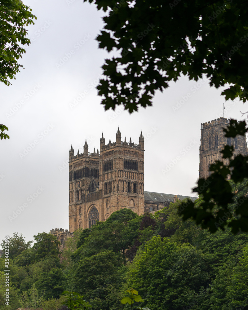 Durham Cathedral on a cloudy day