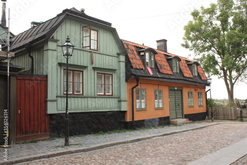 Vieille Ville colorée de Stockholm Suède