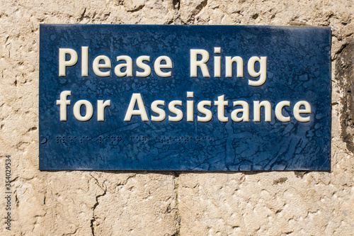 Blue ring for assistance in Kendal UK