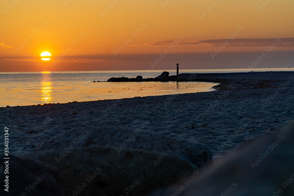 Fototapeta premium Morgens am Strand