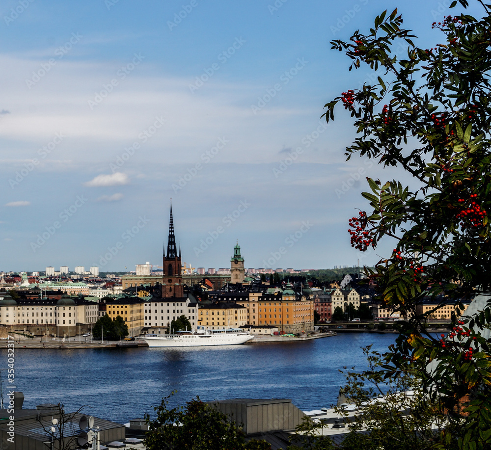 Naklejka premium view of stockholm