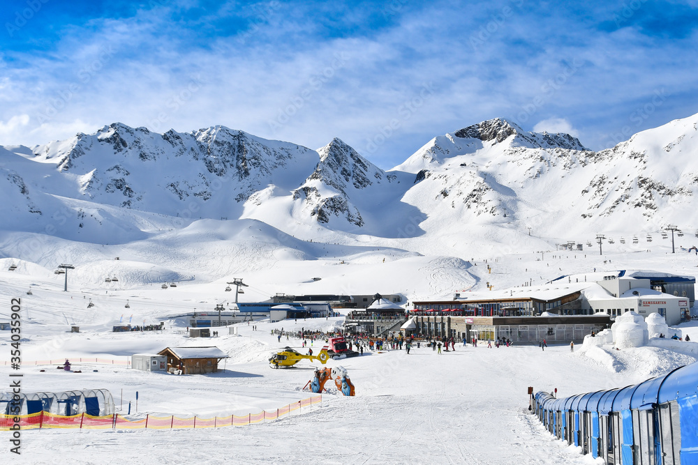 Ski resort in Austria, Tirol.