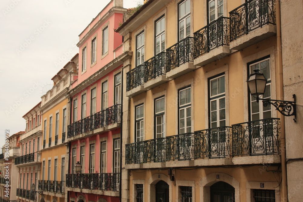 Vieille Ville colorée de Lisbonne Portugal 