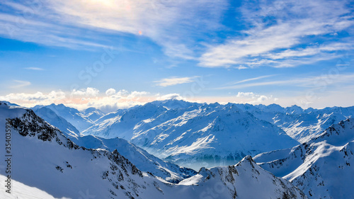Mountain landscape in the winter. Austrian Alps, Tirol. © Olena_Fomina