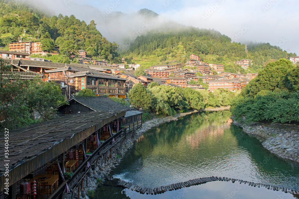 hmong village in guizhou china 