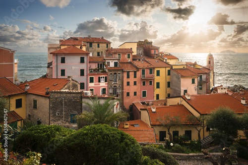 View to Tellaro, Liguria, Italy