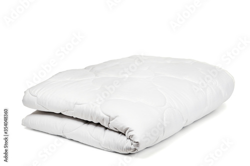 White blanket. Quilt on a w...