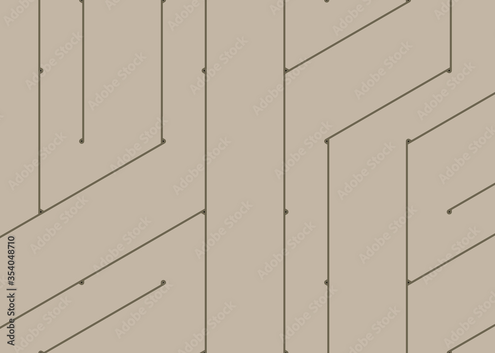 Colour Hexagon Tile Connection art background design illustration