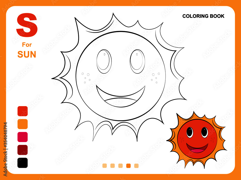 Preschool educational kids painting app game. Color painting practice