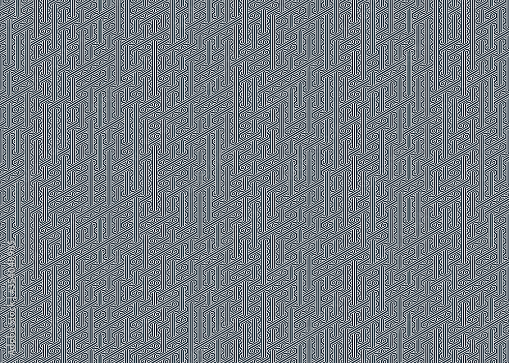 Fototapeta premium Colour Hexagon Tile Connection art background design illustration