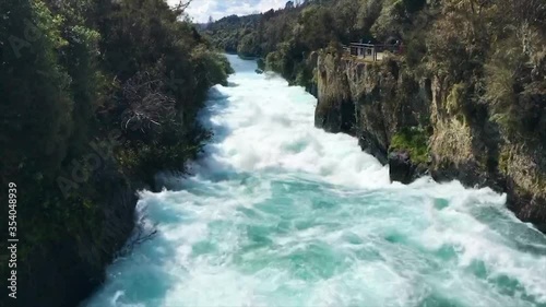 Huka Falls in the daytime, Taupo, New Zealand