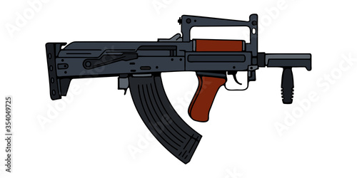 Modern Russian bullpup assault rifle photo