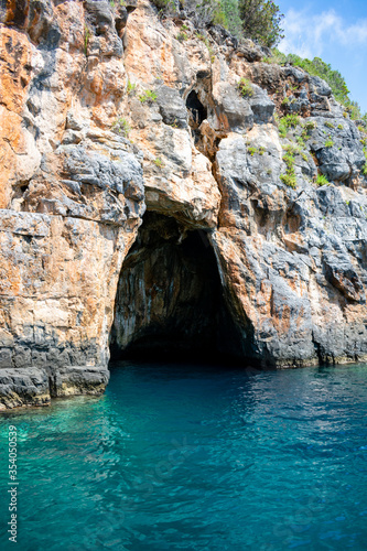 Italy, Campania, Marine Protected Area - Infreschi and Masseta coast - 11 August 2019 - The Pozzallo Grotto in Marina di Camerota © Stefano