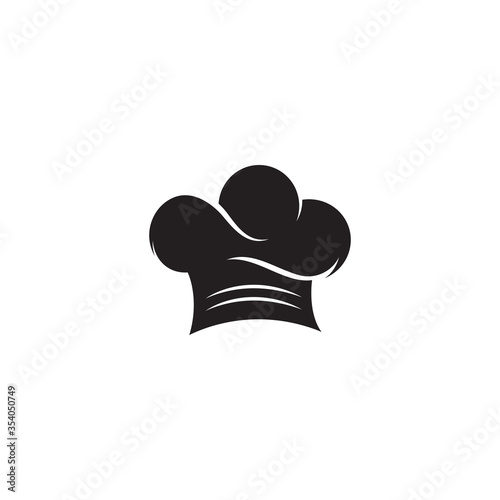 Chef hat logo template vector