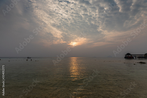 Sunset over tropical Perhentian Island, Malaysia © Piotr